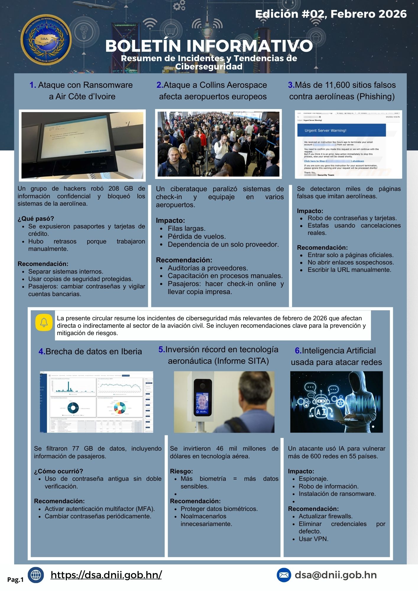 Boletín Informativo de Ciberseguridad – Aviación Civil | Febrero 2026